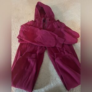 lululemon athletica Burgundy Track Suit